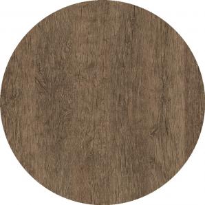 2 Tableros de mesa werzalit wer-woodart, roble r.oscuro 4510, 80 cms de diámetro - 2 unidades