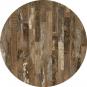 2 Tableros de mesa werzalit wer-woodart, maracaibo 4614, 60 cms de diámetro - 2 unidades