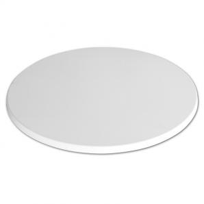 2 Tableros de mesa werzalit wer-uniart, blanco 3101, 70 cms de diámetro - 2 unidades
