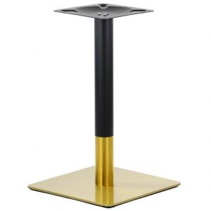 2 Bases de mesa versalles new 72 cudo, dorada y negra, 45 x 45 cms, altura 72 cms - 2 unidades