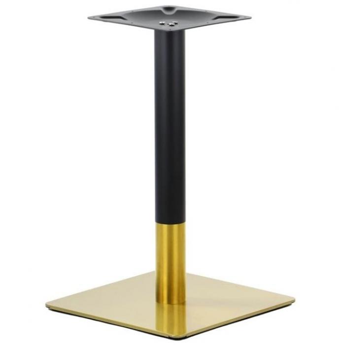 2 Bases de mesa versalles new 72 cudo, dorada y negra, 45 x 45 cms, altura 72 cms - 2 unidades