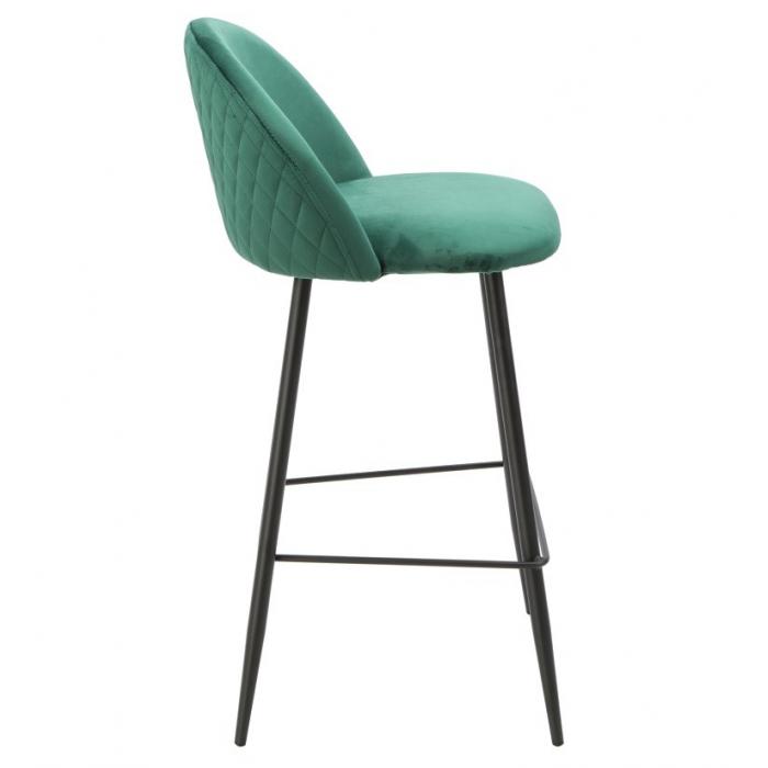 2 Taburetes magda new, metal, tapizado velvet verde - 2 unidades