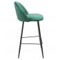2 Taburetes magda new, metal, tapizado velvet verde - 2 unidades