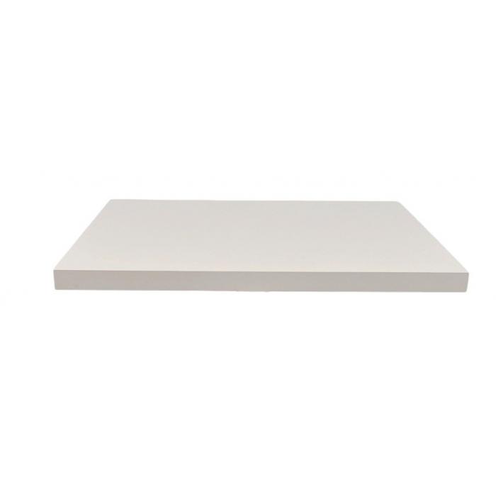2 Tableros de melamina 30 mm, blanco ele, 68 x 68 cms - 2 unidades