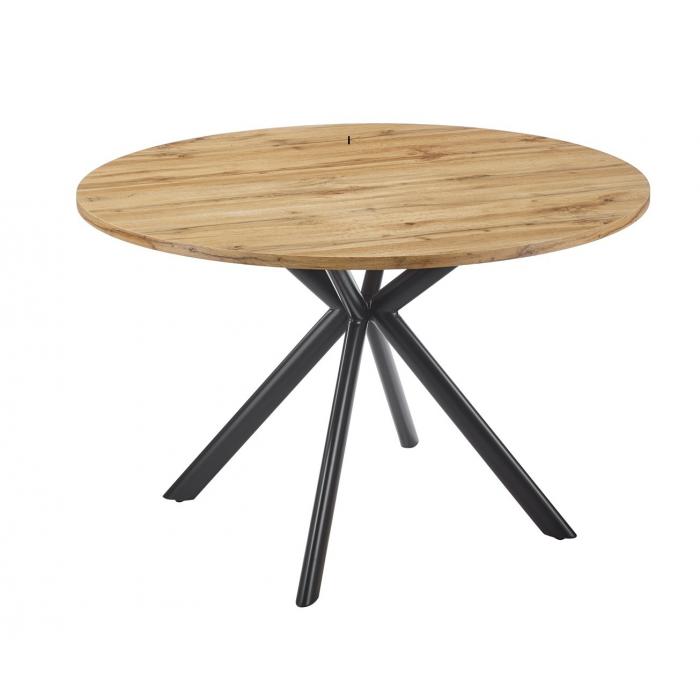 Mesa olite 120r, metal, madera, 120 cms de diámetro