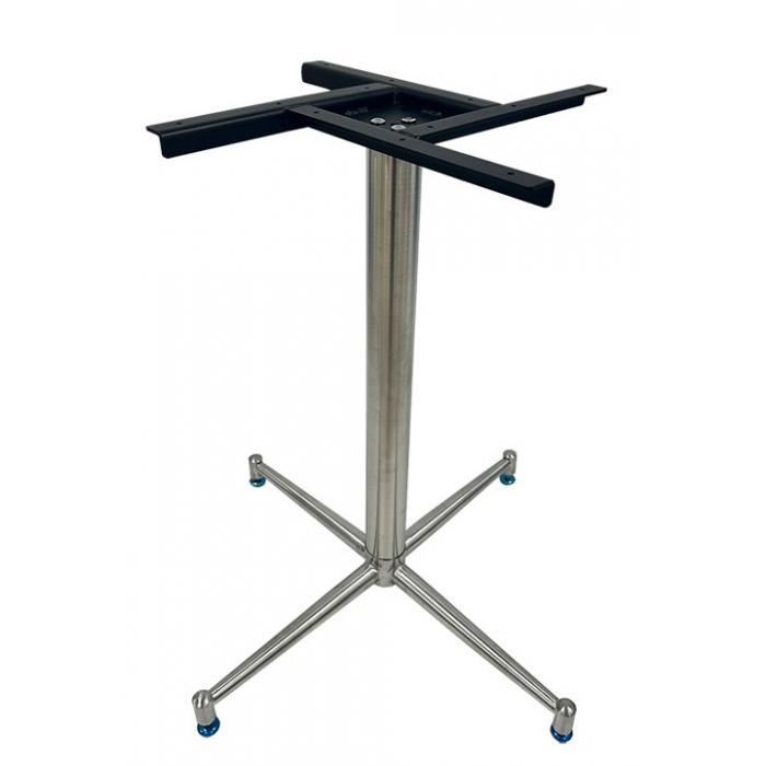 2 Bases de mesa paudy, acero inoxidable, base de 63 x 63 cms, altura 72 cms - 2 unidades