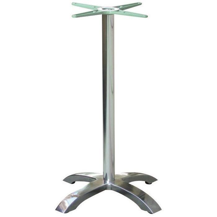 2 Bases de mesa milan 110, alta, 4 brazos, aluminio* - 2 unidades