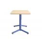 Mesa colmar, azul, tapa de contrachapado revestido con hpl, color natural, 120 x 70 cms