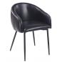 2 Sillones pelayo, metal, similpiel vintage negra - 2 unidades