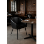 2 Sillones pelayo, metal, similpiel vintage negra - 2 unidades