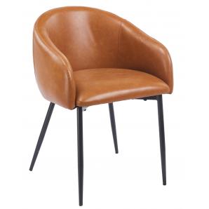 2 Sillones pelayo, metal, similpiel vintage marrón - 2 unidades