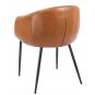 2 Sillones pelayo, metal, similpiel vintage marrón - 2 unidades