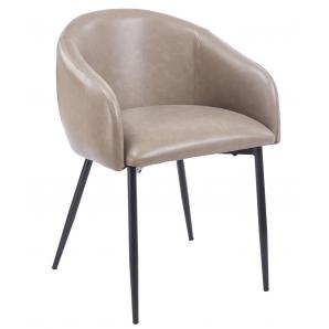2 Sillones pelayo, metal, similpiel vintage gris - 2 unidades