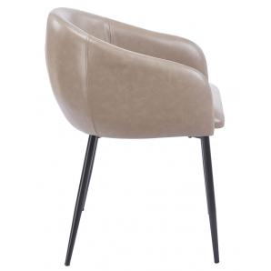 2 Sillones pelayo, metal, similpiel vintage gris - 2 unidades