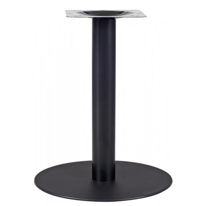 2 Bases de mesa bombay 60, tubo redondo, negra, base de acero de 8 mm. 60 cms de diámetro, altura 72 cms - 2 unidades