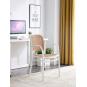 4 Sillones funchal 97, apilable, polipropileno blanco y beige - 4 unidades