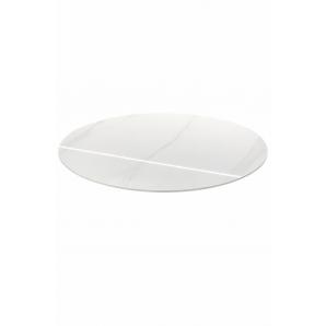 Mesa naida, metal, tapa de cerámica, 120 cms de diámetro