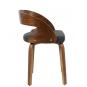 2 Sillones loarre, fijo, madera, similpiel negra - 2 unidades
