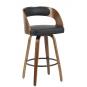 2 Taburetes loarre, madera, similpiel negra - 2 unidades