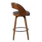 2 Taburetes loarre, madera, similpiel negra - 2 unidades