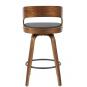 2 Taburetes loarre, madera, similpiel negra - 2 unidades