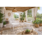 4 Sillones latoja, apilable, polipropileno blanco - 4 unidades