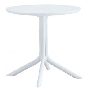 Mesa jávea 97, polipropileno blanco, 80 cms de diámetro