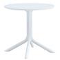 Mesa jávea 97, polipropileno blanco, 80 cms de diámetro