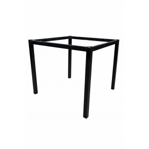 2 Bases de mesa getty, metal, negro, altura 72 cms, para tableros de 80 x 80 cms - 2 unidades
