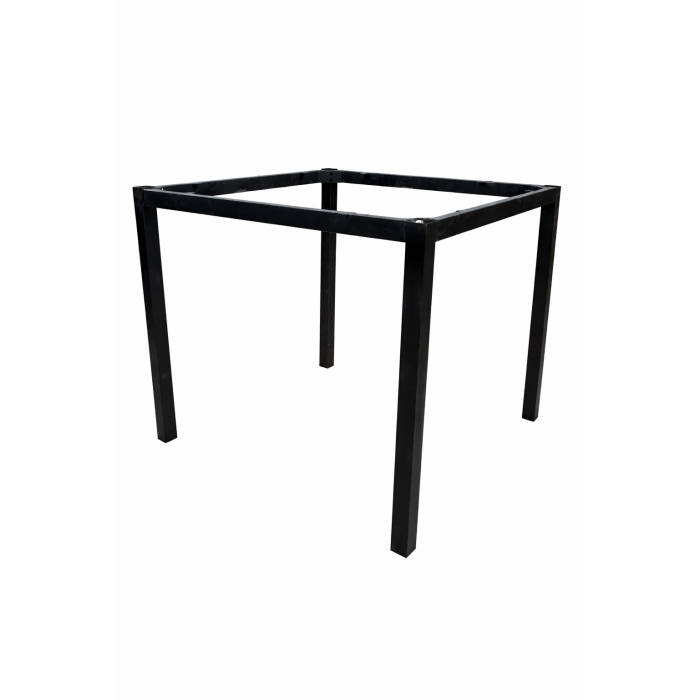 2 Bases de mesa getty, metal, negro, altura 72 cms, para tableros de 80 x 80 cms - 2 unidades