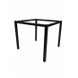 2 Bases de mesa getty, metal, negro, altura 72 cms, para tableros de 80 x 80 cms - 2 unidades