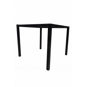 2 Bases de mesa getty, metal, negro, altura 72 cms, para tableros de 80 x 80 cms - 2 unidades