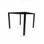 2 Bases de mesa getty, metal, negro, altura 72 cms, para tableros de 80 x 80 cms - 2 unidades