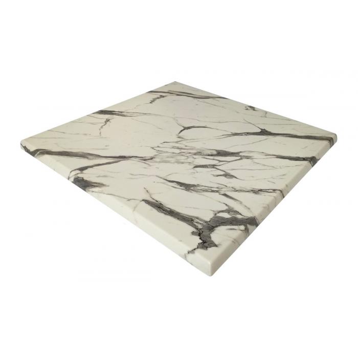 2 Tableros de mesa werzalit wer-fantasy, mármol ayfon 5657, 70 x 70 cms - 2 unidades