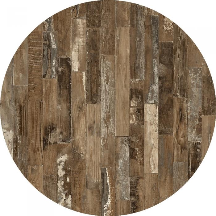 2 Tableros de mesa werzalit wer-woodart, maracaibo 4614, 80 cms de diámetro - 2 unidades