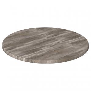 2 Tableros de mesa werzalit wer-woodart, roble islandía1 4621, 80 cms de diámetro - 2 unidades