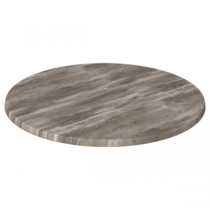 2 Tableros de mesa werzalit wer-woodart, roble islandía1 4621, 80 cms de diámetro - 2 unidades