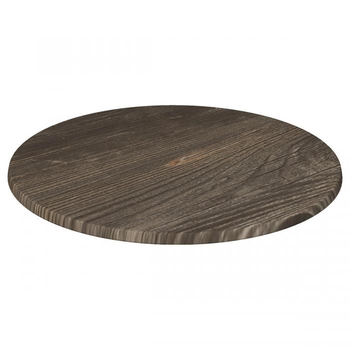 2 Tableros de mesa werzalit wer-woodart, pino viejo 4573, 70 cms de diámetro - 2 unidades