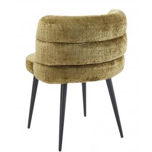2 Sillas berg, metal, tapizado tejido cremona verde - 2 unidades