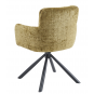 2 Sillones vaduz, metal, giratorio, tapizado tejido cremona verde - 2 unidades
