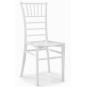 4 Sillas chiavari 77, apilable, polipropileno blanco - 4 unidades