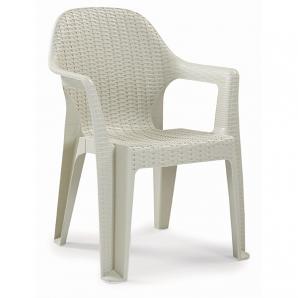 6 Sillones cies, apilable, polipropileno capuccino - 6 unidades