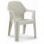 6 Sillones cies, apilable, polipropileno capuccino - 6 unidades