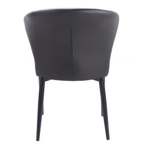 2 Sillas davos, metal, tapizado similpiel marrón y gris - 2 unidades