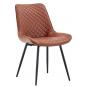 4 Sillas felicia, metal, tapizado similpiel vintage 20 - 4 unidades