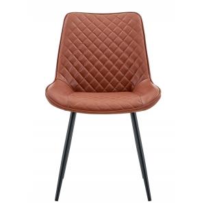 4 Sillas felicia, metal, tapizado similpiel vintage 20 - 4 unidades