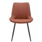 4 Sillas felicia, metal, tapizado similpiel vintage 20 - 4 unidades