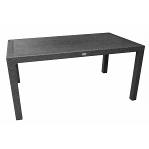 Mesa mijas, polipropileno antracita, 150 x 90 cms