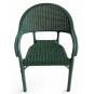 4 Sillones torremolinos, apilable, patas metálicas, polipropileno verde - 4 unidades