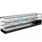 Vitrina Fría de Tapas, 2,3 Metros Ancho, 3 Pisos, 2 Estantes, Cristal Recto, 4 Parrillas, LED, VGA2BF230